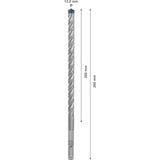 Bosch Expert Broca para martillo SDS plus-7X, Taladro Martillo perforador, Hammer drill bit, 1,2 cm, 265 mm, Concreto, Piedra, 20 cm