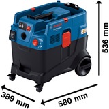 Bosch GAS 400 A Professional, Aspiradora en húmedo y en seco azul/Negro