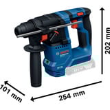 Bosch GBH 18V-18 Professional SDS Plus, Martillo perforador azul/Negro, SDS Plus, 1,8 cm, 1,5 J, 6 - 10 mm, 19 m/s², 1,5 m/s²