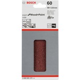 Bosch Hoja abrasiva C430 Expert para madera y pintura, 80x133mm, K60, Hoja de lija 