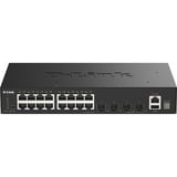 D-Link DGS-1530-20/E switch Gestionado L2 Gigabit Ethernet (10/100/1000) Negro, Interruptor/Conmutador negro, Gestionado, L2, Gigabit Ethernet (10/100/1000), Bidireccional completo (Full duplex), Montaje en rack