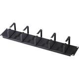 Digitus Panel de gestión de cables de 19" con soportes de acero, Guía para cable negro