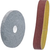 EINHELL Lijadora de banda de pie TC-US 350, Esmeriladora doble rojo/Negro