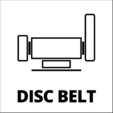 EINHELL Lijadora de banda de pie TC-US 350, Esmeriladora doble rojo/Negro