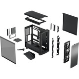 Fractal Design Summit Blackout TG Light Tint, Cajas de torre negro/Madera