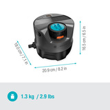 GARDENA Sistema de riego AquaPrecise, aéreo, Sistemas de riego gris/Turquesa