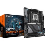 GIGABYTE X870 GAMING X WIFI7 Placa Base - Compatible con CPUs AMD Ryzen 9000, 16+2+2 fases VRM, hasta 8000MHz DDR5 (OC), 1xPCIe 5.0 + 2xPCIe 4.0, Wi-Fi 7, LAN 2.5GbE, USB 4 negro/Gris, 16+2+2 fases VRM, hasta 8000MHz DDR5 (OC), 1xPCIe 5.0 + 2xPCIe 4.0, Wi-Fi 7, LAN 2.5GbE, USB 4, AMD, Zócalo AM5, AMD Ryzen 7000 Series, AMD Ryzen 8000 Series, AMD Ryzen 9000 Series, Zócalo AM5, 256 GB, DDR5-SDRAM