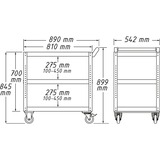 Hazet Carro de servicio Assistent 167-3, Carros de herramienta azul/Negro