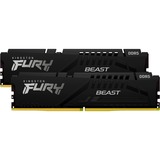 Kingston FURY FURY Beast 32GB 6800MT/s DDR5 CL34 DIMM (Kit of 2) Black EXPO, Memoria RAM negro, 32 GB, 2 x 16 GB, DDR5, 288-pin DIMM, Negro