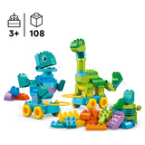 LEGO Dinosaurios sobre Ruedas 3en1, Juegos de construcción Juego de construcción, 3 año(s), Plástico, 108 pieza(s), 1,77 kg
