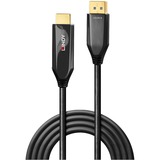Lindy 40931 adaptador de cable de vídeo 2 m HDMI tipo A (Estándar) DisplayPort Negro negro, 2 m, HDMI tipo A (Estándar), DisplayPort, Macho, Macho, Derecho
