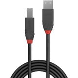 Lindy Cable USB 2.0 Tipo A a B, Anthra Line negro