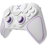 PDP 052-002-WH mando y volante Violeta, Blanco RF/USB Gamepad Analógico/Digital PC, PlayStation 4, PlayStation 5 blanco, Gamepad, PC, PlayStation 4, PlayStation 5, Cruceta, Analógico/Digital, 5 ms, Inalámbrico y alámbrico