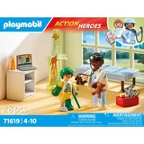 PLAYMOBIL Action Heroes Pediatra con Osito de Peluche, Juegos de construcción 