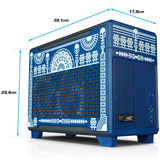 Thermaltake FTW TR100 Koralie Edition, Gaming-PC azul cobalto