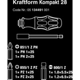 Wera Kraftform Kompakt 28, 7 piezas, Llave de tubo negro/Verde