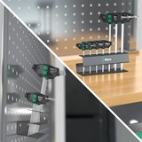 Wera Set 467/7 de destornilladores hexagonales HF con mango transversal + soporte, 7 piezas negro/Verde