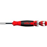 Wiha Destornillador con cargador de puntas LiftUp 25, 1/4" negro/Rojo