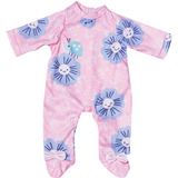 ZAPF Creation BABY born® Pijama Flores 43cm, Accesorios para muñecas 