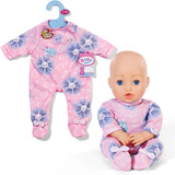 ZAPF Creation BABY born® Pijama Flores 43cm, Accesorios para muñecas 