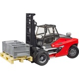 bruder 02513, Automóvil de construcción rojo/Negro