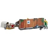 bruder bworld establo para vacas y terneros con agricultor, Escenario multicolor