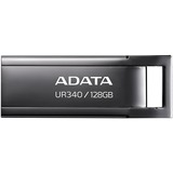 ADATA UR340 unidad flash USB 128 GB USB tipo A 3.2 Gen 2 (3.1 Gen 2) Negro, Lápiz USB níquel, 128 GB, USB tipo A, 3.2 Gen 2 (3.1 Gen 2), 100 MB/s, Tapa, Negro
