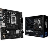 ASRock B860M-H2, Placa base negro