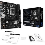 ASRock B860M-H2, Placa base negro