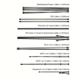 ASUS AP-850G unidad de fuente de alimentación 850 W 20+4 pin ATX ATX Negro, Blanco, Fuente de alimentación de PC blanco/Negro, 850 W, 100 - 240 V, Activo, 110 W, 846 W, 110 W