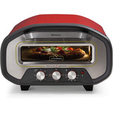 Ariete Horno para pizza DA GENNARO, Horno de pizza rojo/Acero fino, 1 Pizza(s), Rojo, 430 °C, 320 x 320 mm, 1 h, Piedra