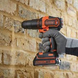 BLACK+DECKER BDCHD18S1KA, Martillo atornillador negro/Naranja