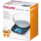 Beurer Báscula de cocina KS 25, Balanza de cocina negro