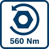 Bosch GDS 18V-330 HC PROFESSIONAL 1/2" 2800 RPM 560 Nm Negro, Azul, Rojo, Tornillo de percusión azul, Llave de impacto, Negro, Azul, Rojo, 1/2", 2800 RPM, 560 Nm, 1200 RPM