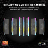 Corsair DIMM 32 GB DDR5-6000 (2x 16 GB) Kit Dual, Memoria RAM negro