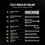 Corsair RM1000e Reacondicionado, Fuente de alimentación de PC negro