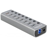 DeLOCK 63264 hub de interfaz USB 3.2 Gen 1 (3.1 Gen 1) Type-B Gris, Hub USB gris, USB 3.2 Gen 1 (3.1 Gen 1) Type-B, USB 3.2 Gen 1 (3.1 Gen 1) Type-A, Gris, 0,8 m, 46 mm, 144 mm