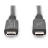 Digitus Cable USB4 Gen 3x2, conector USB-C > conector USB-C, 40Gbit/s negro