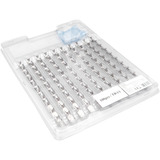 Digitus Conectores modulares para cable redondo, CAT 6A, blindados, 100 unidades, Enchufe plateado