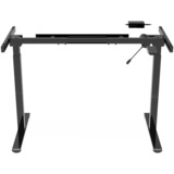 Digitus Estructura de mesa ajustable en altura eléctrica, motor simple, 2 niveles, Soporte negro