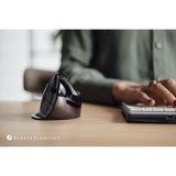 Evoluent Evoluent D Medium Wireless ratón Oficina mano derecha RF inalámbrico Laser 3200 DPI negro/Plateado, mano derecha, Diseño vertical, Laser, RF inalámbrico, 3200 DPI, Negro