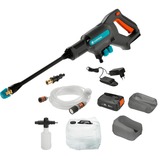 GARDENA AquaClean 24/18V P4A Limpiadora de alta presión o Hidrolimpiadora Compacto Batería 250 l/h Negro, Azul, Naranja, Limpiadores de presión gris/Turquesa, Compacto, Batería, 5 m, 20 L, Negro, Azul, Naranja, 250 l/h