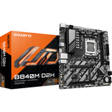 GIGABYTE B840M D2H Placa base - Procesadores AMD Ryzen 9000, VRM de 5+2+2 fases, hasta 7600 MHz DDR5, 1xPCIe 4.0 + 1xPCIe 3.0 M.2, LAN 2.5GbE, USB 3.2 Gen 1 VRM de 5+2+2 fases, hasta 7600 MHz DDR5, 1xPCIe 4.0 + 1xPCIe 3.0 M.2, LAN 2.5GbE, USB 3.2 Gen 1, AMD, Zócalo AM5, AMD Ryzen 7000 Series, AMD Ryzen 8000 Series, AMD Ryzen 9000 Series, Zócalo AM5, DDR5-SDRAM, 128 GB