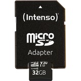 Intenso 3433480 memoria flash 32 GB MicroSDHC UHS-I Clase 10, Tarjeta de memoria 32 GB, MicroSDHC, Clase 10, UHS-I, 100 MB/s, 45 MB/s