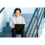 Kensington Auriculares circumaurales USB-C H2000, Auriculares con micrófono negro, Alámbrico, Oficina/Centro de llamadas, 20 - 20000 Hz, 190 g, Auriculares, Negro