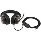Kensington Auriculares circumaurales USB-C H2000, Auriculares con micrófono negro, Alámbrico, Oficina/Centro de llamadas, 20 - 20000 Hz, 190 g, Auriculares, Negro