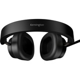 Kensington Auriculares circumaurales USB-C H2000, Auriculares con micrófono negro, Alámbrico, Oficina/Centro de llamadas, 20 - 20000 Hz, 190 g, Auriculares, Negro