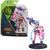 Spin Master League of Legends, figura coleccionable de Jinx de 10,2 cm con detalles de gran calidad y 2 accesorios, Colección de campeones, edición de coleccionista, a partir de 12 años, Muñecos League of Legends , figura coleccionable de Jinx de 10,2 cm con detalles de gran calidad y 2 accesorios, Colección de campeones, edición de coleccionista, a partir de 12 años, Figura de acción coleccionable, Videojuego