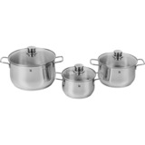 WMF 07.3003.6040 olla sopera 6,5 L Acero inoxidable, Conjunto de ollas acero fino, 6,5 L, Acero inoxidable, Acero inoxidable, Gas, Inducción, Acero inoxidable, Acero inoxidable