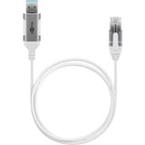 goobay Cable adaptador Ethernet USB-A 3.2 Gen1 > RJ-45, Slim blanco